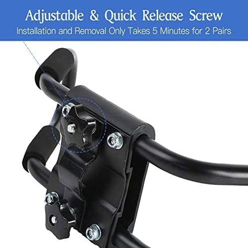 Taelakeni 2 Pairs Kayak Carrier Racks, Universal Cars Kayak Roof J Bar Rack