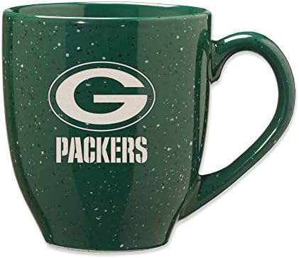 Rico Industries NFL Football 16 oz Team Color Laser Engraved Speckled Ceramic Coffee Mug