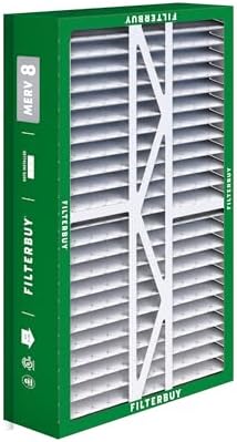 Filterbuy 17.5x27x5 Air Filter MERV 8 Dust Defense (2-Pack), Pleated HVAC AC Furnace Air Filters Replacement for Trane Perfect Fit & American Standard (Actual Size: 17.13 x 26.13 x 4.97 Inches)