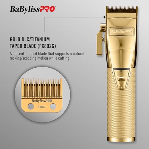 BaBylissPRO GOLDFX+ All Metal Lithium Clipper