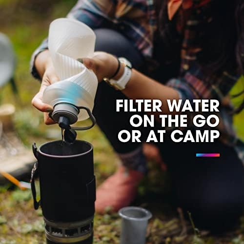 HydraPak 42mm Filter Cap - Water Filtration Accessory - Fast Flow - Perfect for Hiking, Endurance Sports, Camping, Travel, and Emergency Preparedness