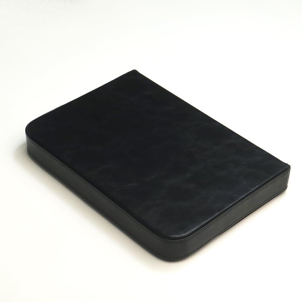 MIVLXLX Leather 12 Fountain Pen/Pencil Tray Case Organizer, Fashion Design, Handmade, Magnetic Closure with Drawer, Christmas Gift for Man/Woman/Office, 12 Slots(black)