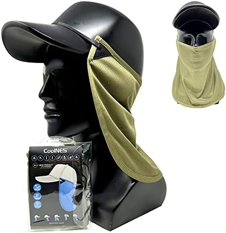 UV Sun Protection Neck Drape Adjustable Multifunctional 2 in 1 Face Covering for Outdoor Fishing - Unisex