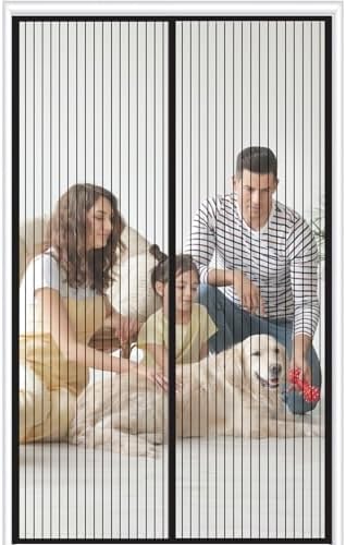 Magnetic Screen Door - Mosquito Bug Net, No Hands Entry, Heavy-Duty Mesh, Easy Install for Sliding Door, 36" x 82"