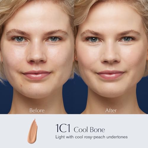 Estée Lauder Double Wear Stay-in-Place 24-Hour Long-Wear Matte Foundation Makeup, 1 Fl Oz, 1C1 Cool Bone