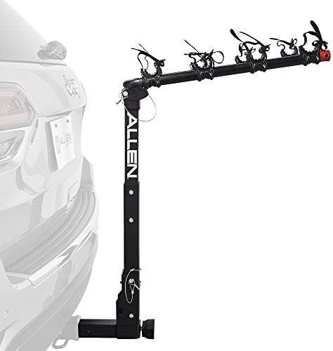Allen Sports Deluxe Locking Quick Release 4-Bike Carrier for 2 Inch Hitch, Model 542QR, Black