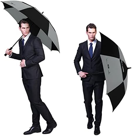 G4Free 47/54/62/68 Inch Automatic Open Golf Umbrella Oversize Extra Large Double Canopy Vented Windproof Waterproof Stick Umbrellas