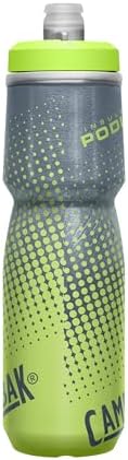 CamelBak Podium Chill Insulated Bike Water Bottle - Easy Squeeze Bottle - Fits Most Bike Cages - 24oz, Yellow Dot