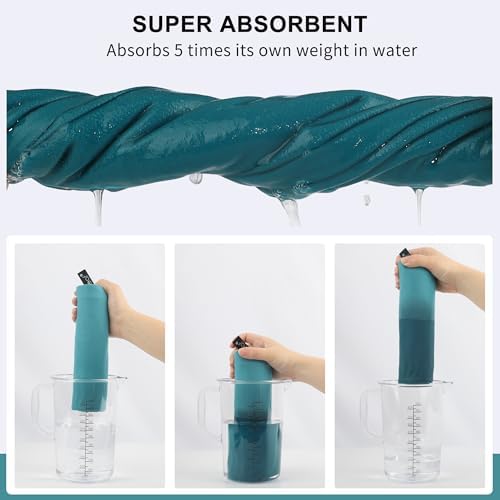 Rainleaf Microfiber Towel Perfect Travel & Gym & Camping Towel. Quick Dry - Super Absorbent - Ultra Compact - Lightweight. Suitable for Trip, Beach, Shower, Backpacking, Pool