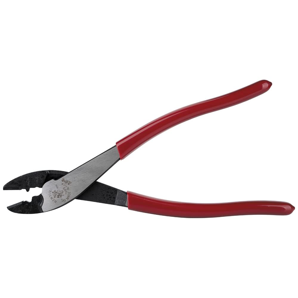 Klein Tools 1005 Cutting/Crimping Tool, Made in USA, Cutter/Crimper for 10-22 AWG Terminals and Connectors, Crimper for Insulated and Non-Insulated Terminals