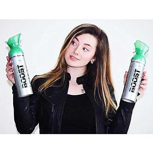 Boost Oxygen Supplemental Oxygen to Go | All-Natural Respiratory Support for Health, Wellness, Performance, Recovery and Altitude, 10 Liter Canister, Menthol-Eucalyptus, 3-Pack