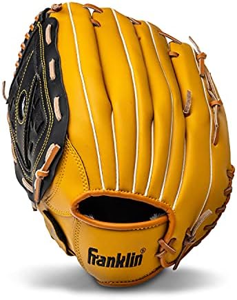 Franklin Sports Baseball + Softball Gloves - Field Master Adult + Youth Baseball + Softball Gloves - Right Hand + Left Hand Gloves - Infield + Outfield Mitts - Multiple Sizes + Colors