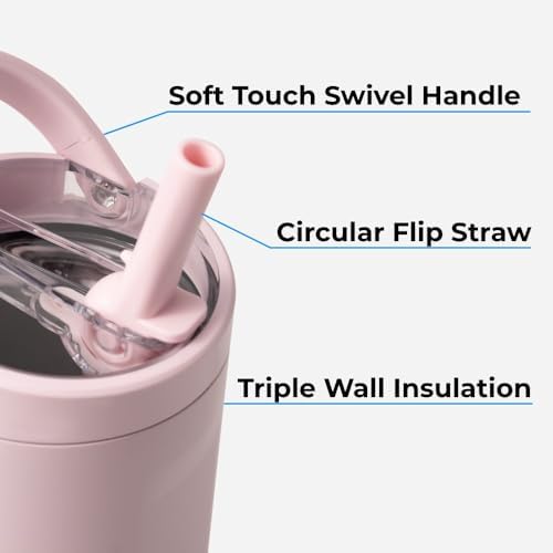 HydroJug Sport - Stainless Steel Tumbler with Straw, Vacuum Insulated, 32oz Leakproof Water Bottle, Ergonomic Design, Reusable, Dishwasher Safe, Rubber Base, Durable for Gym or Outdoors, Glacier