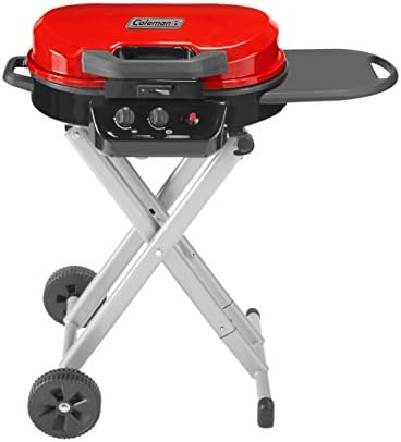 Coleman RoadTrip 225: Portable Propane Grill, Gas Grill with Push-Button Start, Foldable Legs & Wheels, Side Table, and 11k BTUs