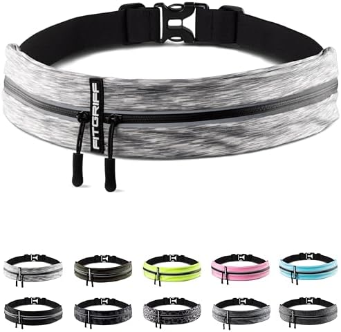 Fitgriff® Running Belt for Men & Women - Secure Jogging Pouch for Phone, Keys & Essentials - For All Cell Phones