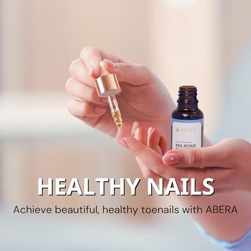 Abera Advanced Nail Repair Serum - Restorative Care for Brittle, Cracked & Discolored Nails - Supports Healthy Nails (Blue)