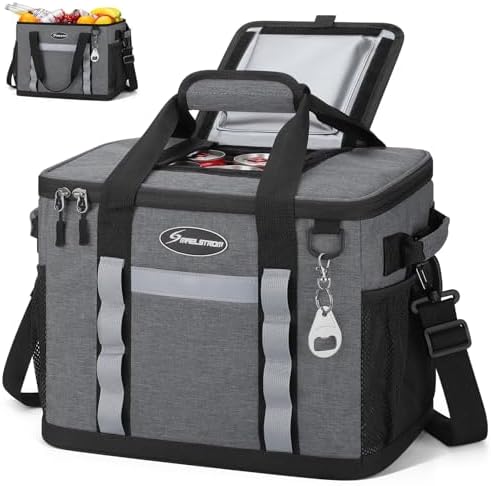 Maelstrom Soft Cooler Bag,Collapsible Soft Sided Cooler,24/30/60/75 Cans Beach Cooler,Ice Chest,Large Leakproof Camping Cooler,Portable Travel Cooler for Grocery Shopping,Camping,Road Trips
