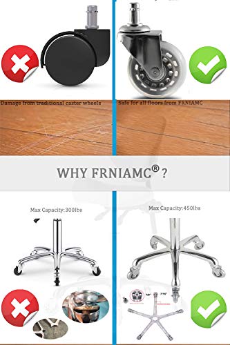 FRNIAMC Professional Saddle Stool with Wheels Ergonomic Swivel Rolling Height Adjustable for Clinic Dentist Beauty Salon Tattoo Home Office (Black)