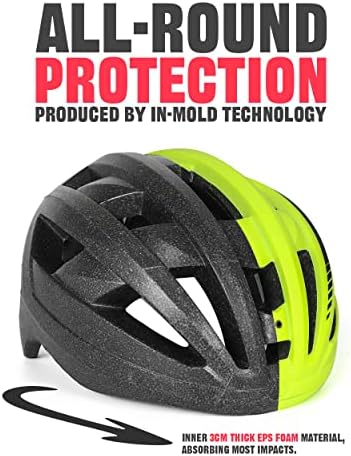 VICTGOAL Bike Helmet with USB Rechargeable Rear Light Detachable Magnetic Goggles Removable Sun Visor Mountain & Road Bicycle Helmets for Men Women Adult Cycling Helmets