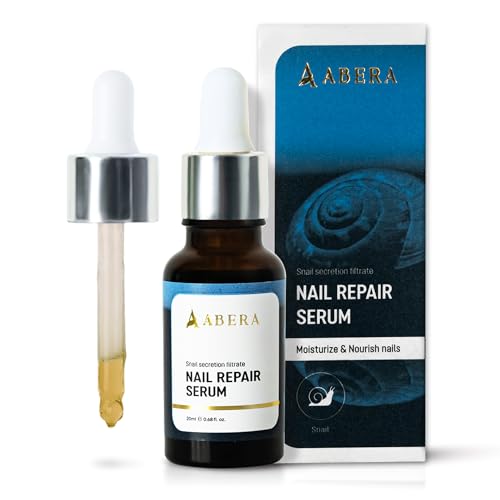 Abera Advanced Nail Repair Serum - Restorative Care for Brittle, Cracked & Discolored Nails - Supports Healthy Nails (Blue)