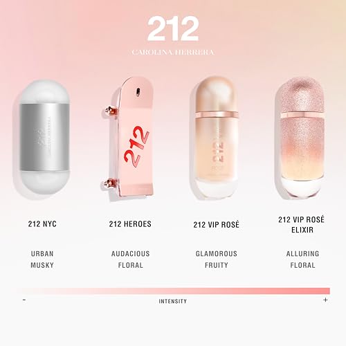 Carolina Herrera 212 Vip Rose Eau de Parfum Spray for Women, 1.7 Ounce