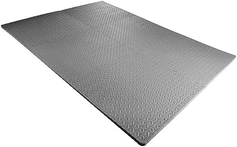 BalanceFrom Puzzle Exercise Mat with EVA Foam Interlocking Tiles for MMA, Exercise, Gymnastics and Home Gym Protective Flooring, Multiple Sizes and Colors