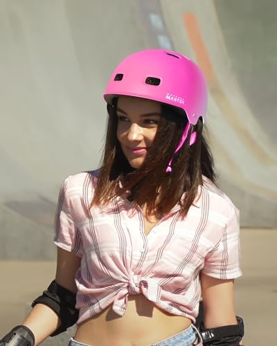 OutdoorMaster Skateboard Cycling Helmet - Two Removable Liners Ventilation Multi-Sport Scooter Roller Skate Inline Skating Rollerblading for Kids, Youth & Adults