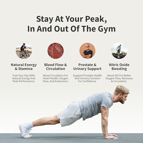 Snap Supplements Prostate Health Support Supplement Bundle with Nitric Oxide Booster – 90 Capsules & 60 Capsules