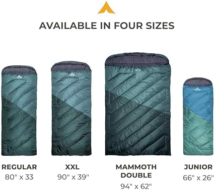 Teton Junior, 20 Degree and 0 Degree Sleeping Bags. Finally, Sleeping Bag for Boys, Girls, All Kids, Warm and Comfortable, for All Camping Weather and Built to Last