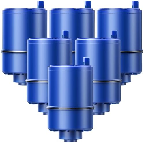 6 Pack Water Filter Replacement Compatible with All PURยฎ, PURยฎPLUS Faucet Filtrat-ion Systems, Purยฎ RF-9999ยฎ Faucet Water Filter, High Efficiency Filtration and 18-Month Value, NSF Certified, Blue