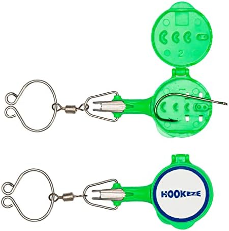 HOOK-EZE Fishing Knot Tying Tool | Protect from Fish Hooks | Tie Fishing Knots Easily | Cool Gadgets for Fishermen | Ice Fly Fishing | Fishing Accessories for Beginner Anglers | Nail Knot Tool