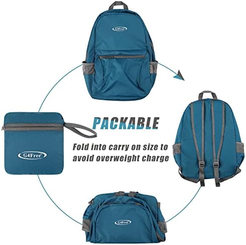 G4Free 20L Lightweight Packable Backpack Travel Hiking Daypack Foldable Backpack for Men Women