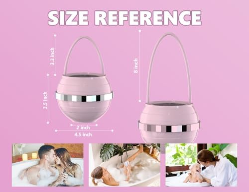 Bathtub Water Filter for Tub with Overflow,2,500 Gallons of Filtration,8 Stages Bath Filter,Remove contaminants,Chlorineand Fluoride,Hardwater Softener,BPA Free(Upgrade Version),Pink