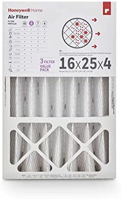 16x25x4 MERV 8, AC Furnace Air Filter, 3 PACK (CF408F1625-3PKAM) (Actual Dimensions: 15.63 x 24.75 x 4.38 in.)