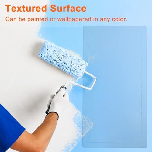 Suteck Plumbing Access Panel for Drywall Ceiling 14 x 29 Inch Reinforced Plastic Wall Access Doors Removable Hinged White