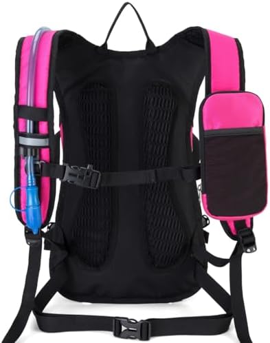 Hydration Backpack Pack with 2L Water Bladder 18L Hiking Backpack Women Men Lightweight Hydropack Insulated Daypack for Biking, Running, Festival