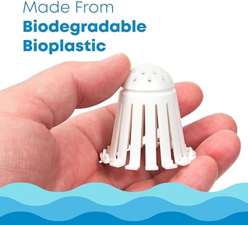 TubShroom Toss 21pk Disposable Bath Tub Drain Strainers - Hair Catcher Snare for Shower Bathtub to Prevent Clogged Drains, Traps Human and Pet Hair, One Year Supply (White)