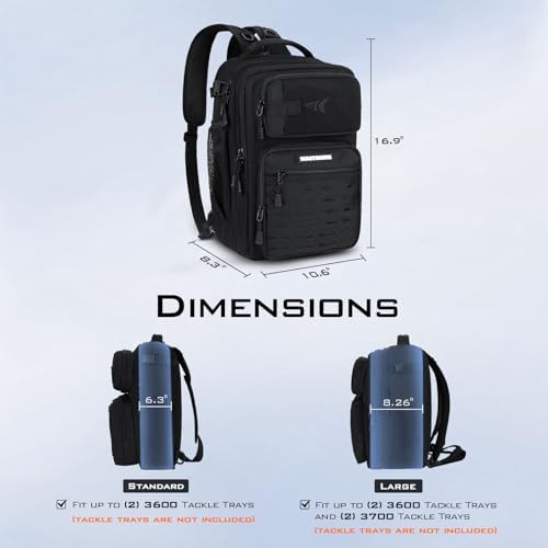 KastKing BlowBak Tactical Fishing Sling Tackle Bag - Lightweight Fishing Backpack - Storage for Gear and Equipment - Gift for Men
