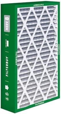 Filterbuy 16x28x6 Air Filter MERV 8 Dust Defense (2-Pack), Pleated HVAC AC Furnace Air Filters Replacement for Aprilaire Space-Gard 401/2400 & Lennox (Actual Size: 15.50 x 26.88 x 6.00 Inches)