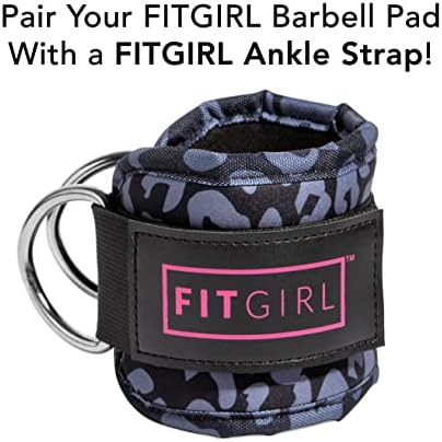 FITGIRL - Squat Pad and Hip Thrust Pad for Leg Day, Barbell Pad Stays in Place Secure, Thick Cushion for Comfortable Squats Lunges Glute Bridges, Olympic Bar and Smith Machine