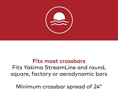 Yakima Car Roof Kayak Rack, Rooftop Mounted Carrier, 2 Kayaks, JayLow, Black