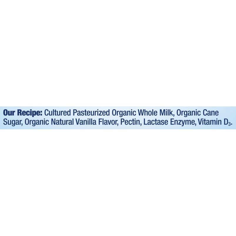Stonyfield Organic Whole Milk Probiotic Yogurt, Vanilla, 32 oz. – Immunity & Digestive Health