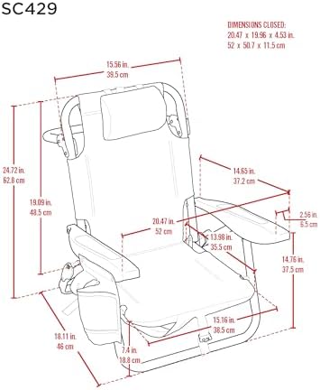 Rio Beach Kid's 5-Position Lay Flat Backpack Folding Beach Chair, Surf Power Surfer