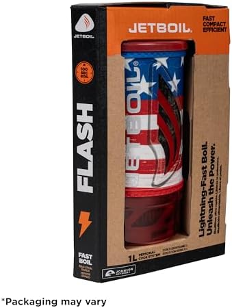 Jetboil Flash Camping and Backpacking Stove System, Portable Propane/Isobutane Burner with Cooking Cup for Outdoor Trips and Hiking