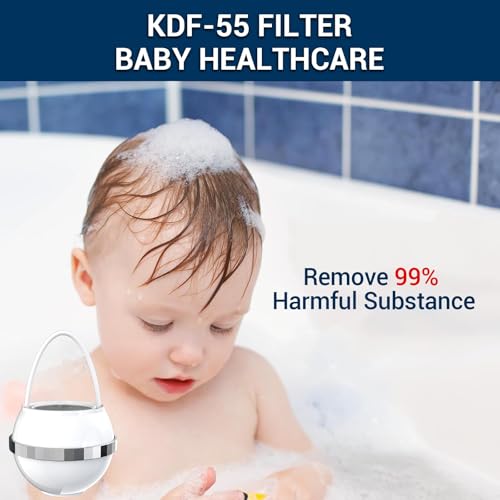 Bath Bathtub Shower Water Filter for Tub Faucet - Hard Water Softener - Remove Contaminants,Chlorine and Fluoride - Improves Skin, Hair and Nails Condition, White, BTBF-051
