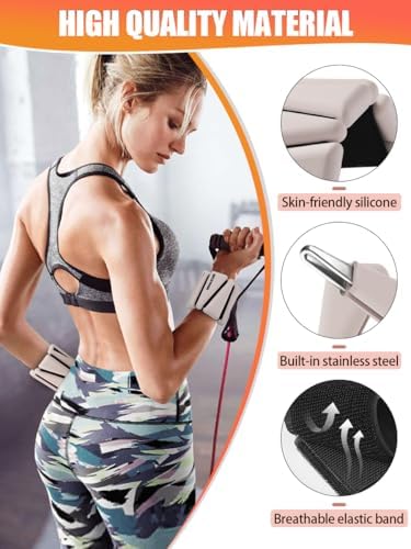 Wrist Ankle Weights Set of 2(1 lb/2 lbs Each) Adjustable Weights Training Intensity for Strength Training Walking Running Yoga Pilates Jogging for Women Men