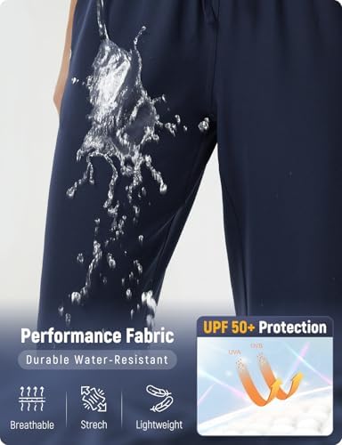 baleaf Women's 13'' Knee Length Hiking Shorts Quick Dry Water Resistant Lightweight Bermuda with Pockets