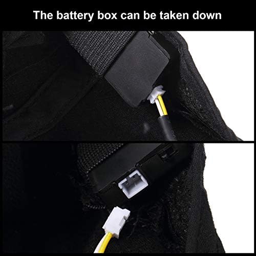 2 Pieces Baseball Cap with Light Hands Free LED Baseball Cap 5 LED Battery Powered Headlamp Hat Flashlight Hat for Fishing Jogging Camping Hand Work