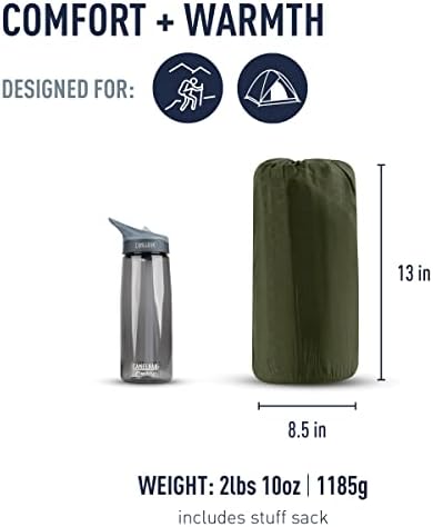 Sea to Summit Camp Plus Self-Inflating Foam Sleeping Mat for Camping, Tapered - Large (78 x 25 x 3 inches)