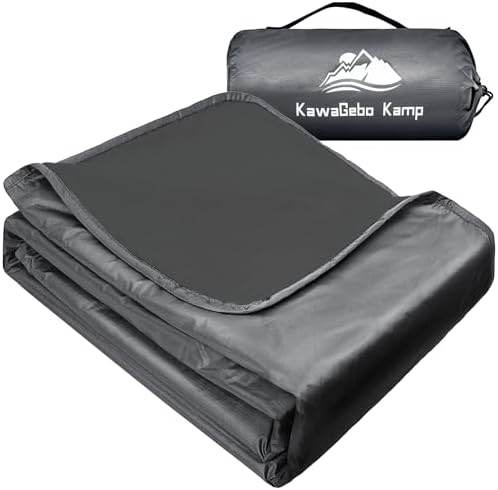 Fleece Waterproof Outdoor Blanket, Windproof Stadium Blanket for Camping, Picnics, and Sports Stay Dry and Comfortable 80"x58"